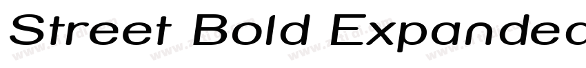 Street Bold Expanded字体转换